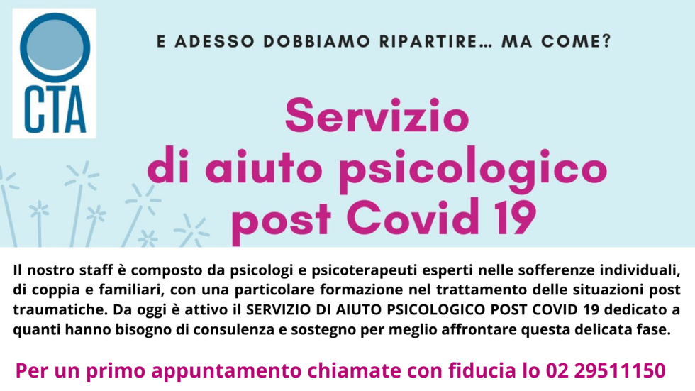 Servizio Di Aiuto Psicologico Post Covid Nuovo Servizio Cta